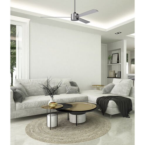 Provision 52 inch Matte White with White/White Blades Ceiling Fan