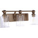 Romero 3 Light 24 inch Espresso Vanity Light Wall Light