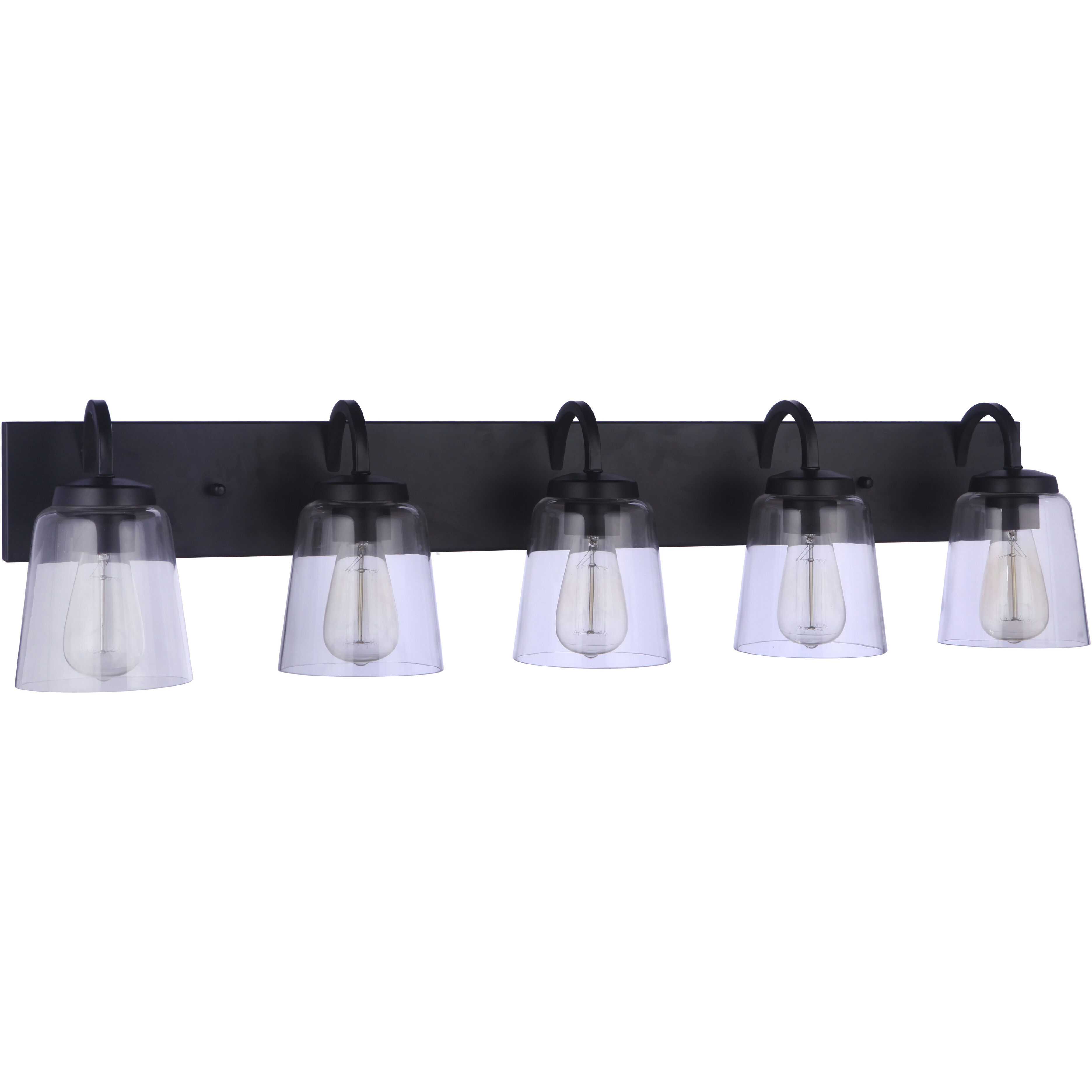 Elsa 5 Light 39.5 inch Flat Black Vanity Light Wall Light