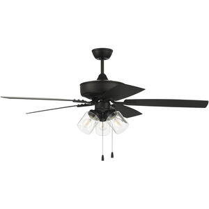 Pro Plus 104 52 inch Flat Black with Flat Black Wet Rated ABS Blades Outdoor Contractor Fan