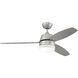 Beltre 52 inch Brushed Polished Nickel with Brushed Nickel/Maple Blades Fan