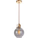Gallery State House 1 Light 7.75 inch Vintage Brass Mini Pendant Ceiling Light