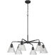 Pleated 6 Light 35.13 inch Chandelier