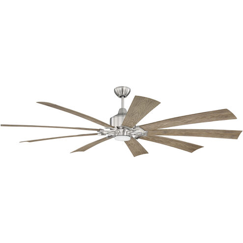 Eastwood 70 inch Brushed Polished Nickel with Driftwood Blades Indoor/Outdoor Ceiling Fan