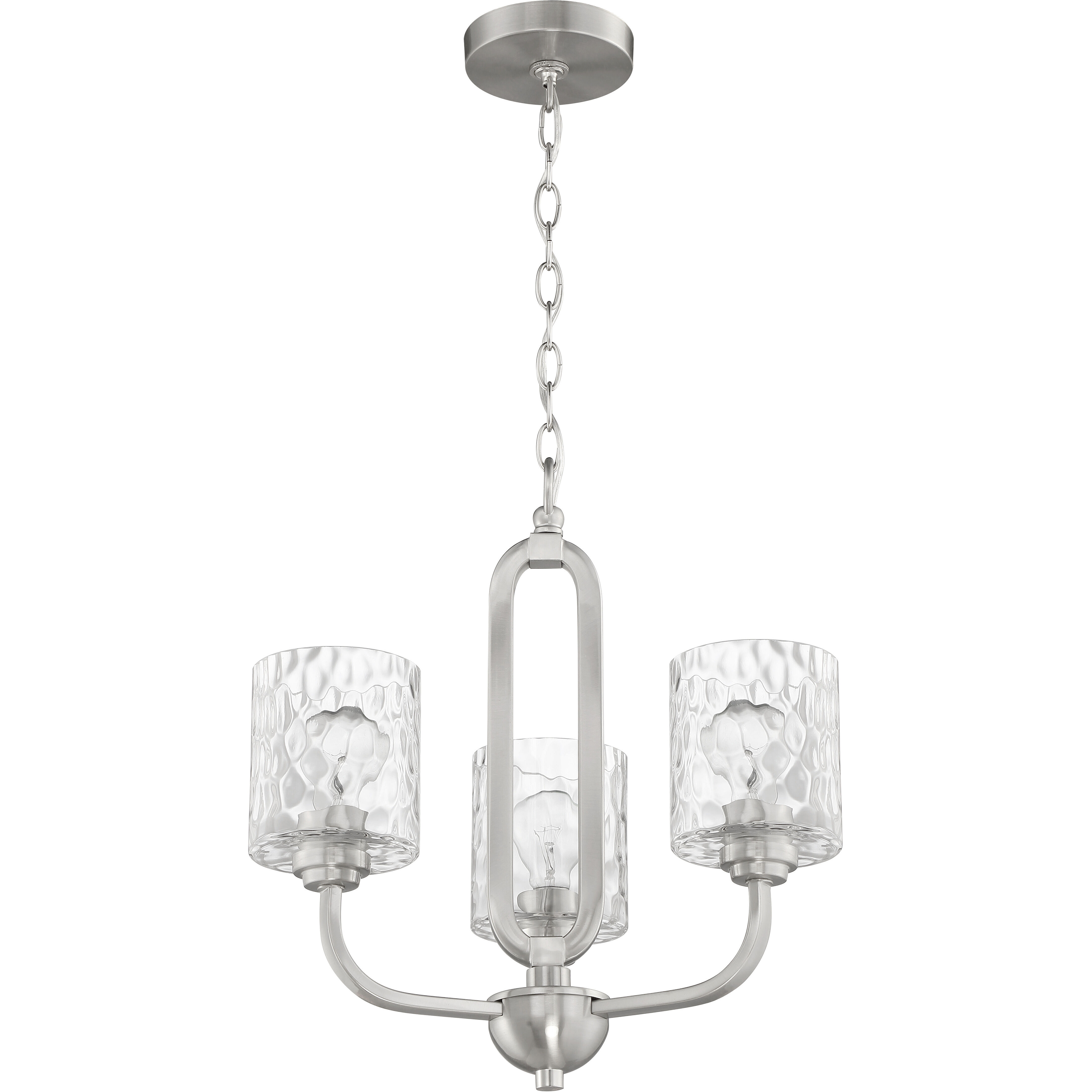Collins 3 Light 18 inch Brushed Polished Nickel Chandelier Ceiling Light