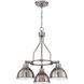 Timarron 3 Light 23 inch Antique Nickel Down Chandelier Ceiling Light