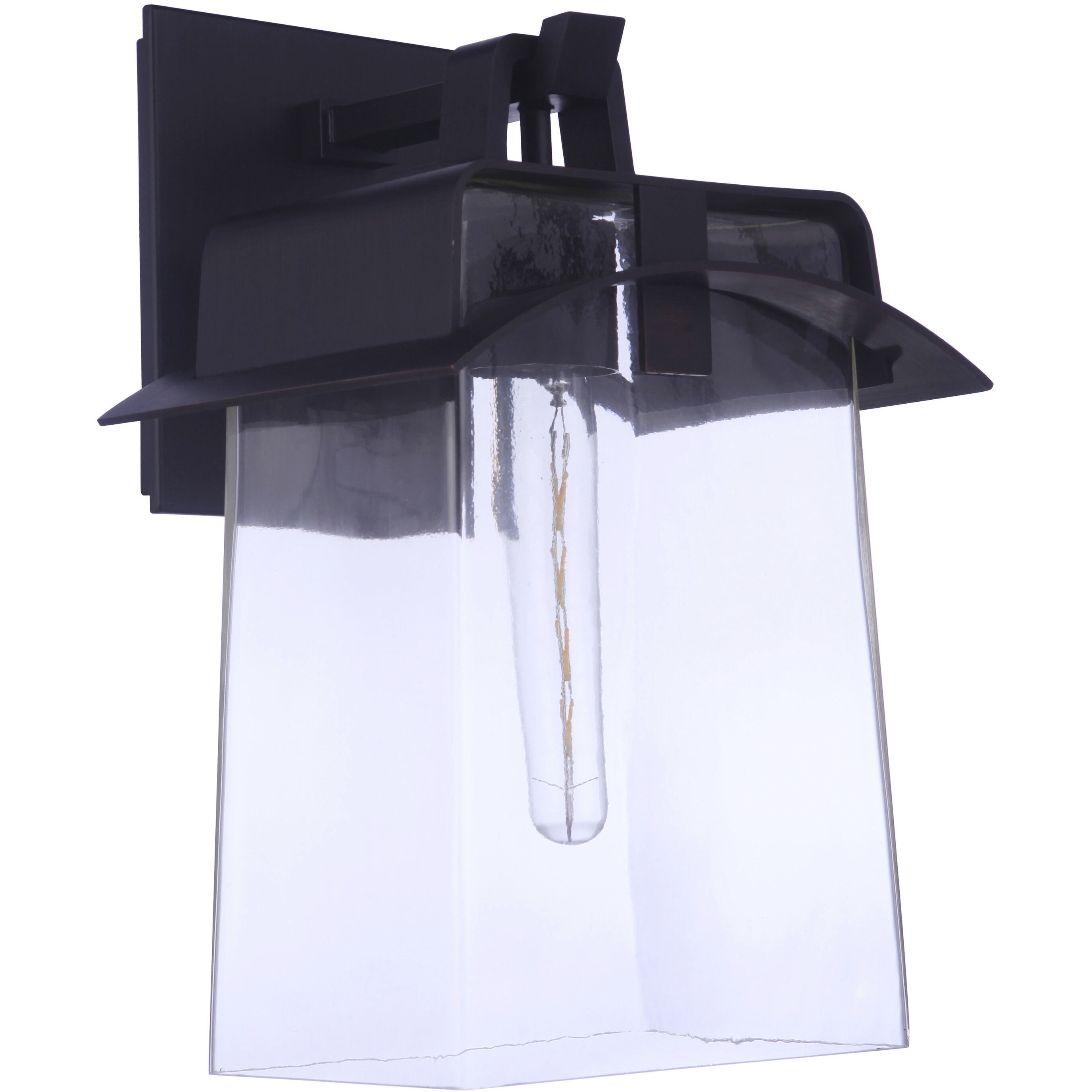 Smithy LED 11 inch Aged Bronze Brushed Outdoor Lantern, Large