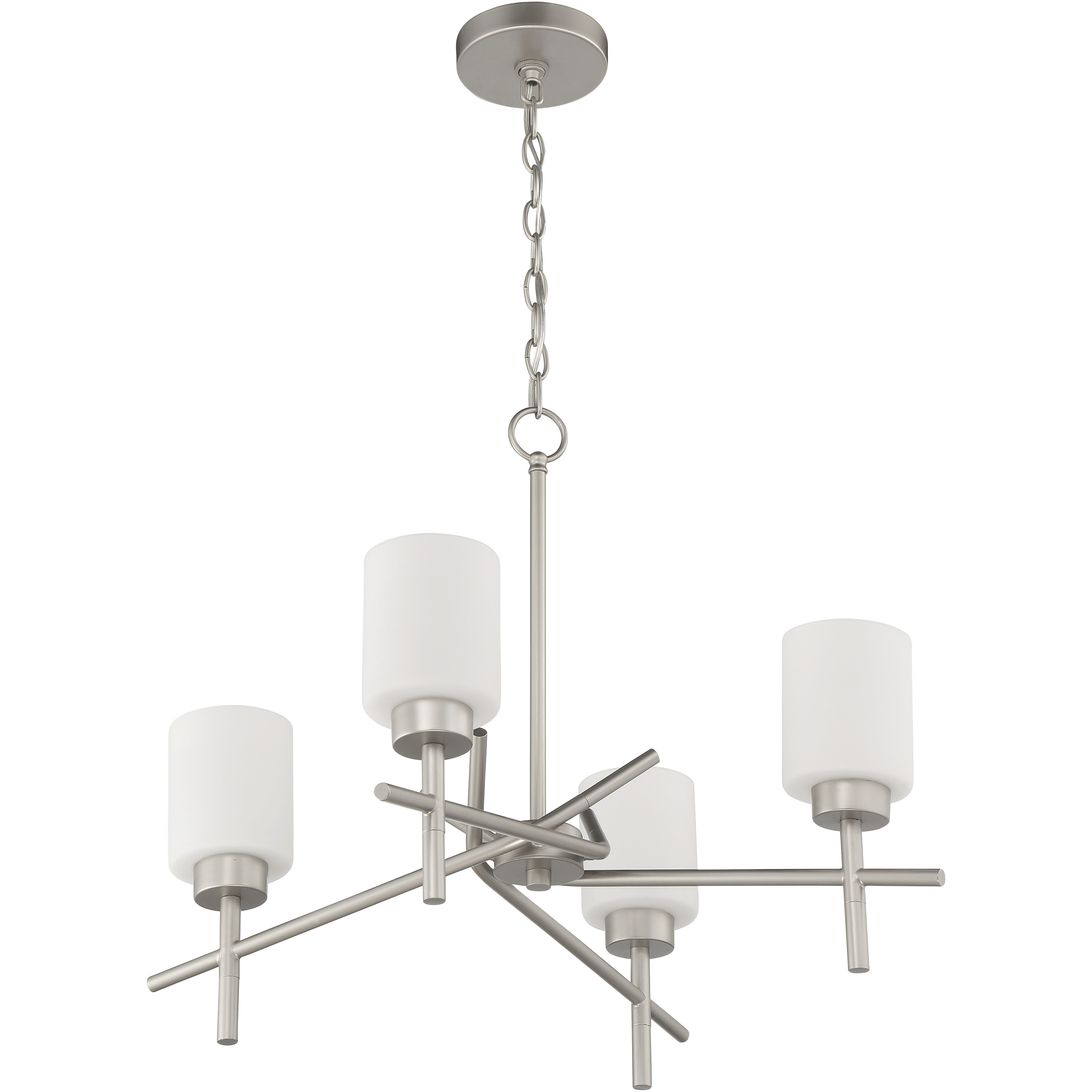Cadence 4 Light 24.75 inch Satin Nickel Chandelier Ceiling Light