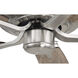 Pro Plus 52 inch Brushed Polished Nickel with Driftwood/Grey Walnut Blades Contractor Ceiling Fan