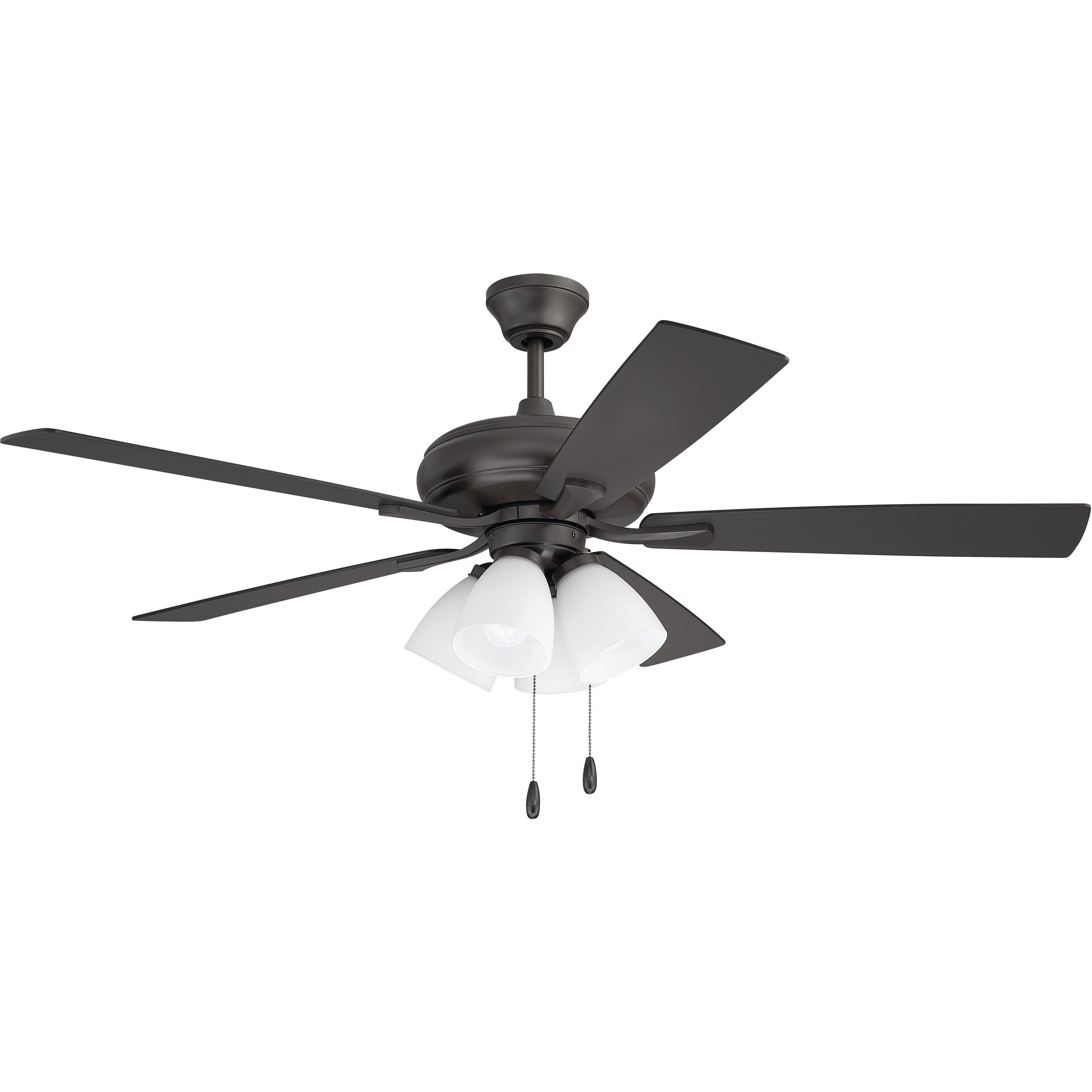 Eos 52 inch Classic Bronze with Classic Bronze/Walnut Blades Ceiling Fan