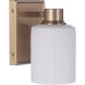 Bretton 1 Light 5 inch Satin Brass Wall Sconce Wall Light