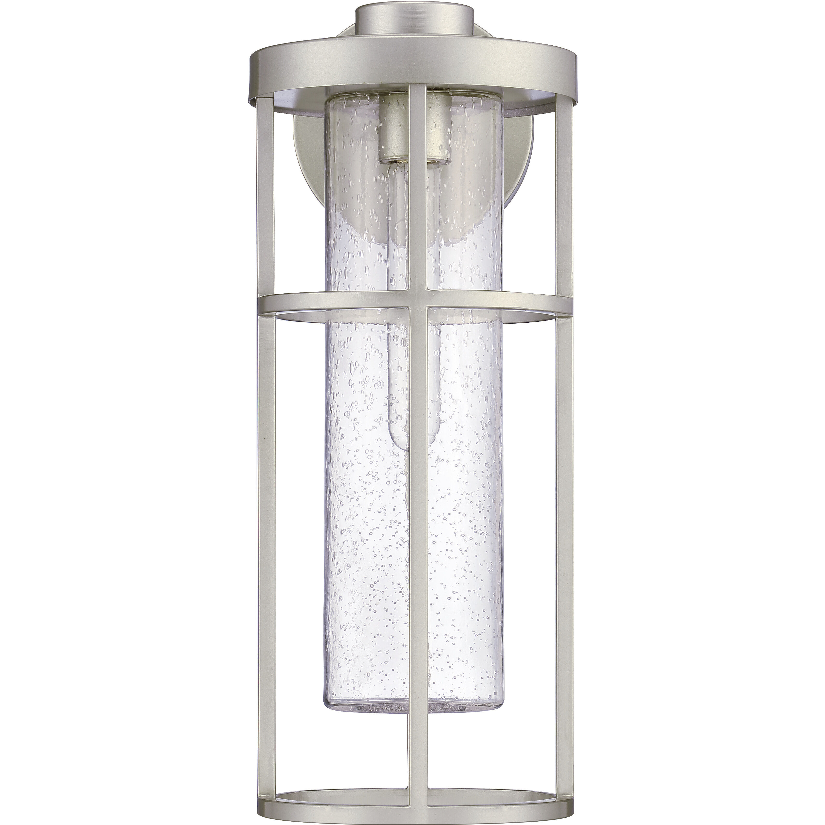 Encompass 1 Light 18 inch Satin Aluminum Outdoor Wall Mount, Medium