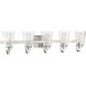 Neighborhood Grace 5 Light 37 inch Brushed Polished Nickel Vanity Light Wall Light, Neighborhood Collection