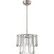 Melody 1 Light 15 inch Brushed Polished Nickel Pendant Ceiling Light