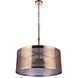 Mesh 4 Light 28 inch Satin Brass Pendant Ceiling Light