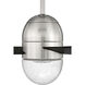 Pill 52 inch Brushed Polished Nickel with Flat Black/Flat Black Blades Ceiling Fan