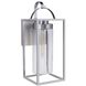 Neo 1 Light 28 inch Satin Aluminum Outdoor Wall Lantern