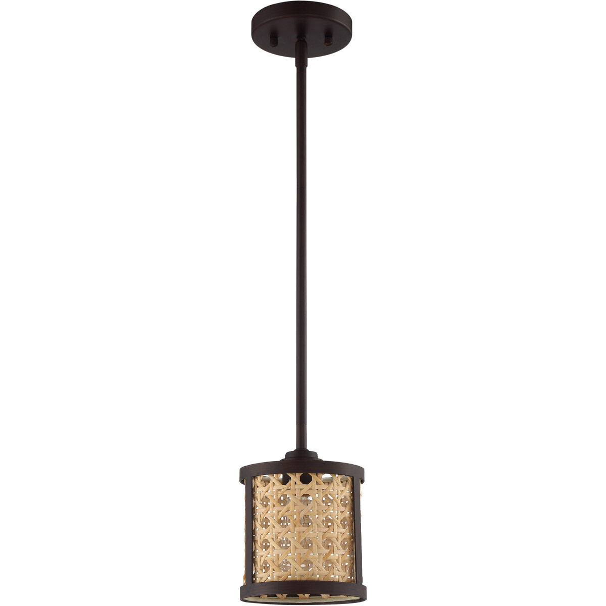 Malaya 1 Light 6 inch Aged Bronze Brushed Mini Pendant Ceiling Light