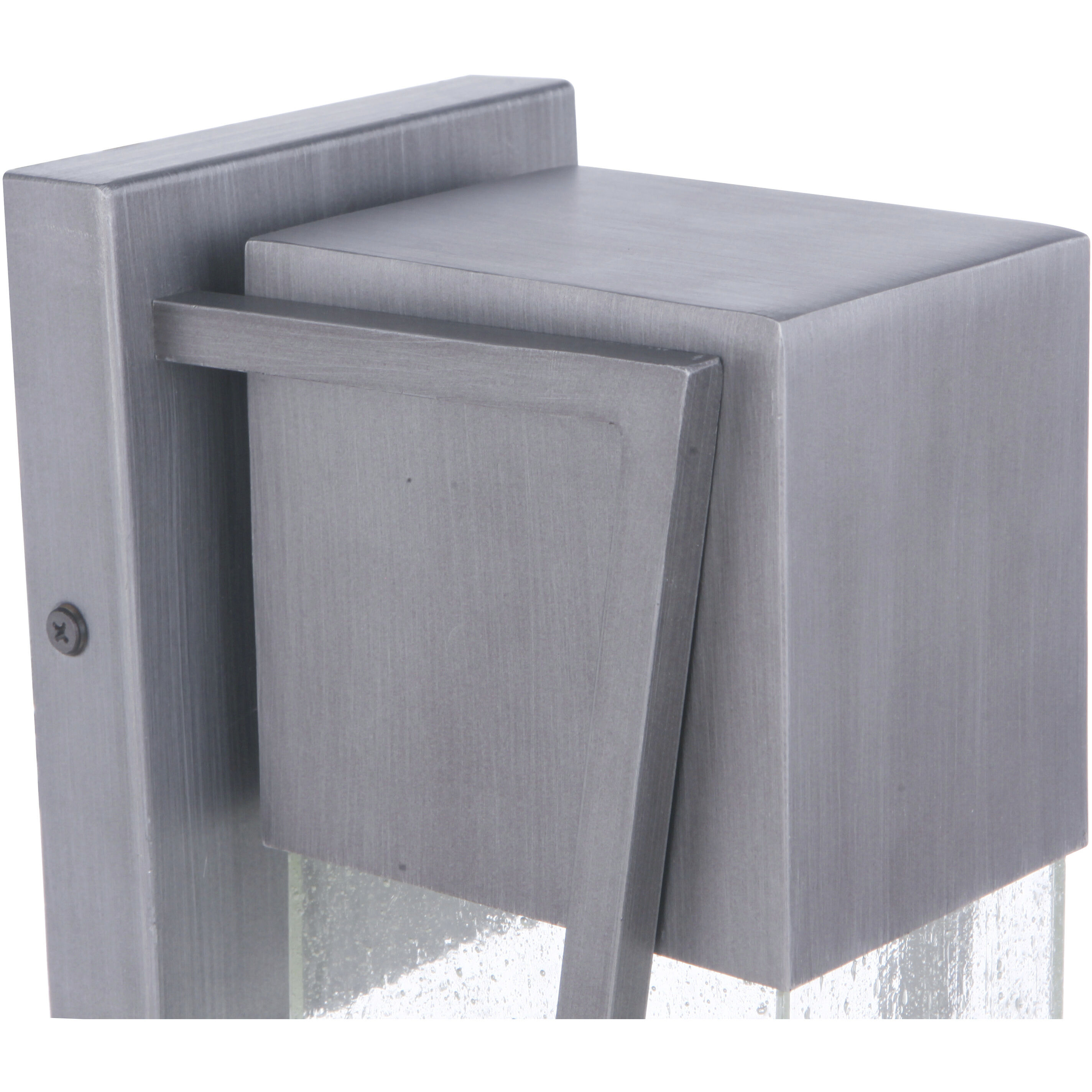 Bryce LED 17 inch Brushed Titanium Outdoor Wall Lantern