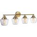 Neighborhood Essex 4 Light 38 inch Satin Brass Vanity Light Wall Light, Neighborhood Collection