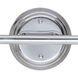 Bradley 2 Light 14.5 inch Chrome Vanity Light Wall Light in Light Tea-Stained Glass