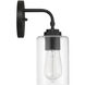 Stowe 1 Light 5 inch Flat Black Wall Sconce Wall Light