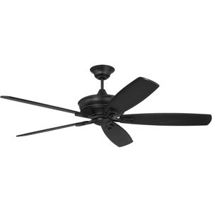 Santori 60 inch Flat Black Ceiling Fan (Blades Included)