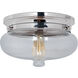 Yorktown 1 Light 13.25 inch Polished Nickel Flushmount Ceiling Light