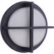 Bulkhead 1 Light 8 inch Textured Black Outdoor Wall/Ceiling Mount, Small