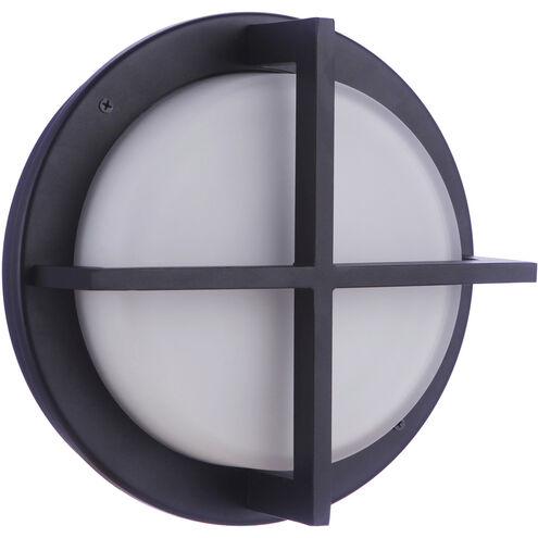 Bulkhead 1 Light 8 inch Textured Black Outdoor Wall/Ceiling Mount, Small
