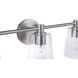 Emilio 3 Light 23 inch Brushed Polished Nickel Vanity Light Wall Light