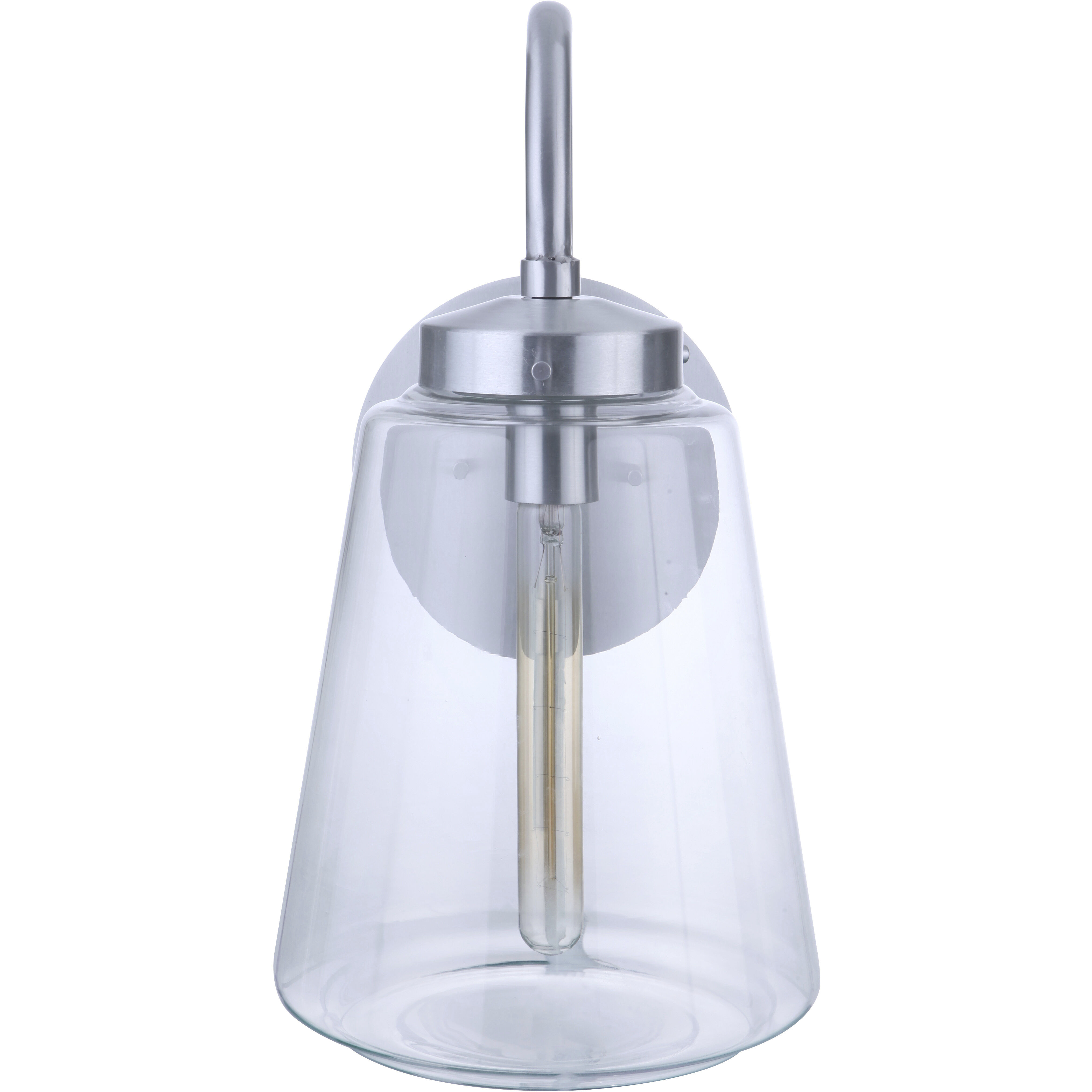 Laclede Outdoor Wall Mount in Satin Aluminum, Large