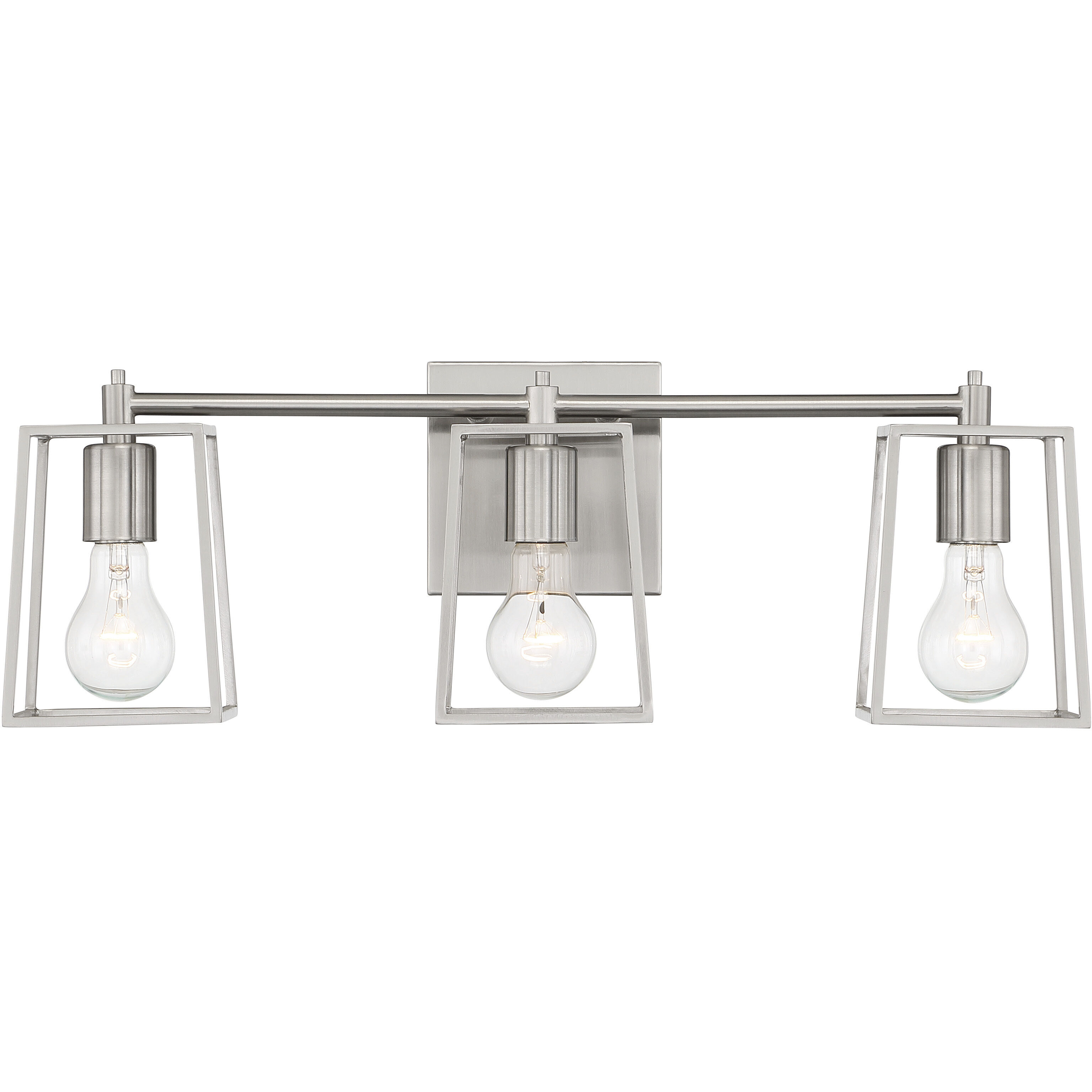 Dunn 3 Light 23 inch Brushed Polished Nickel Vanity Light Wall Light