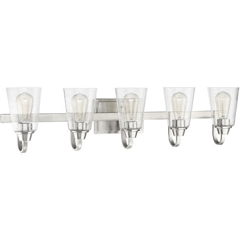 Neighborhood Grace 5 Light 37 inch Brushed Polished Nickel Vanity Light Wall Light, Neighborhood Collection