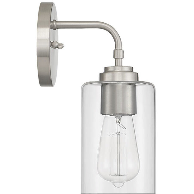 Stowe 1 Light 5 inch Brushed Polished Nickel Wall Sconce Wall Light