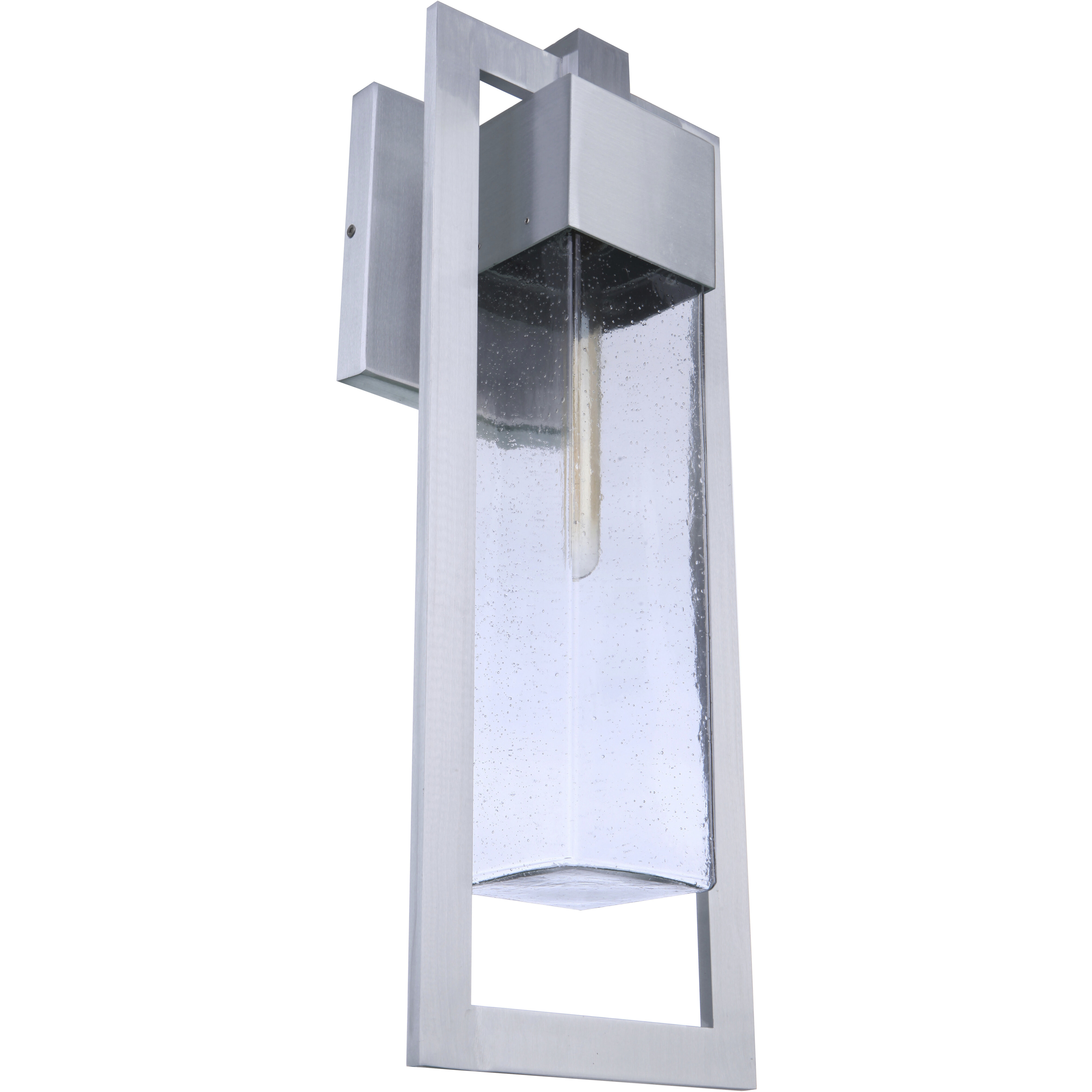 Perimeter Outdoor Wall Mount in Satin Aluminum, Large