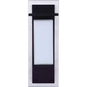 Heights 1 Light 15 inch Stainless Steel/Midnight Outdoor Wall Mount