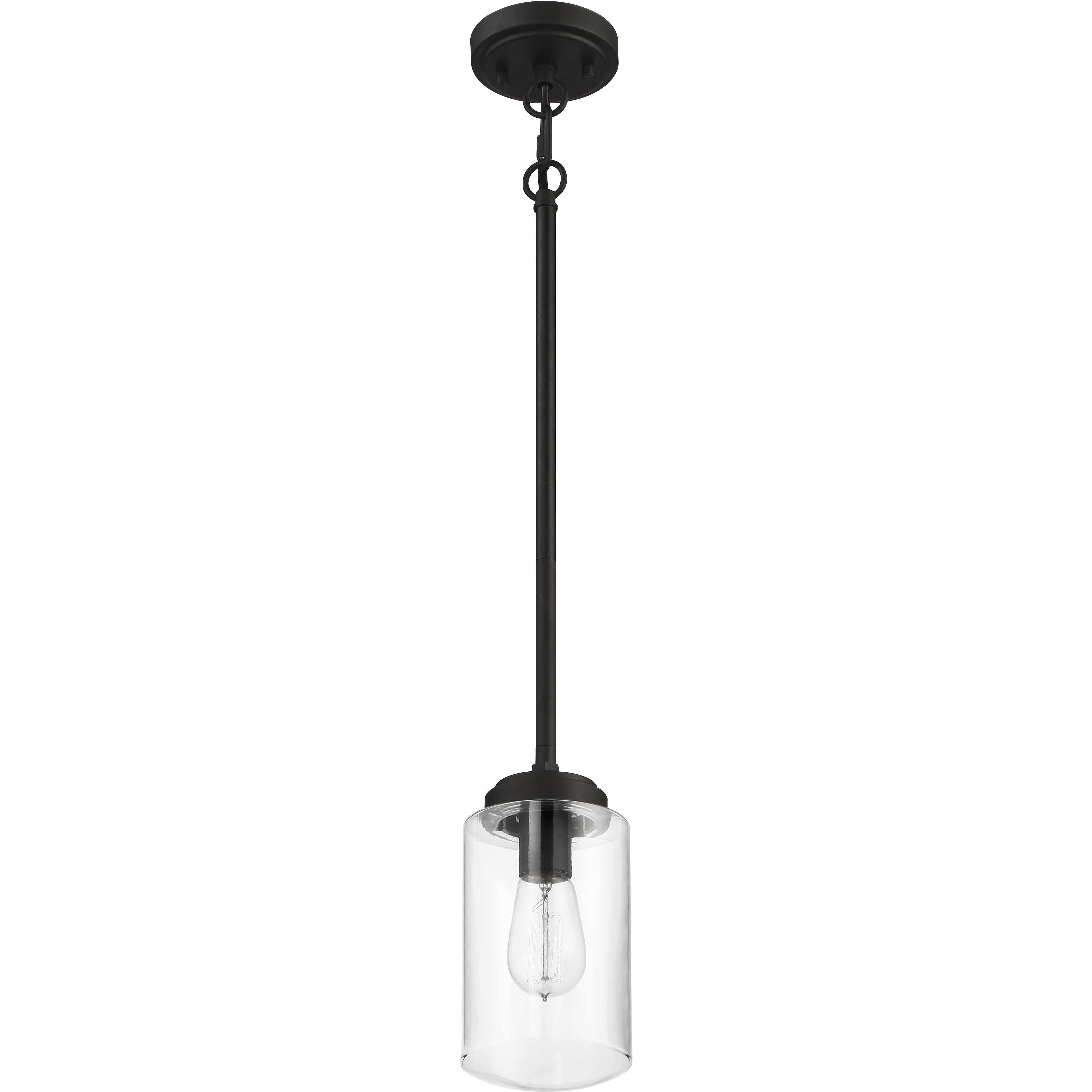 Crosspoint 1 Light 5 inch Espresso Outdoor Pendant
