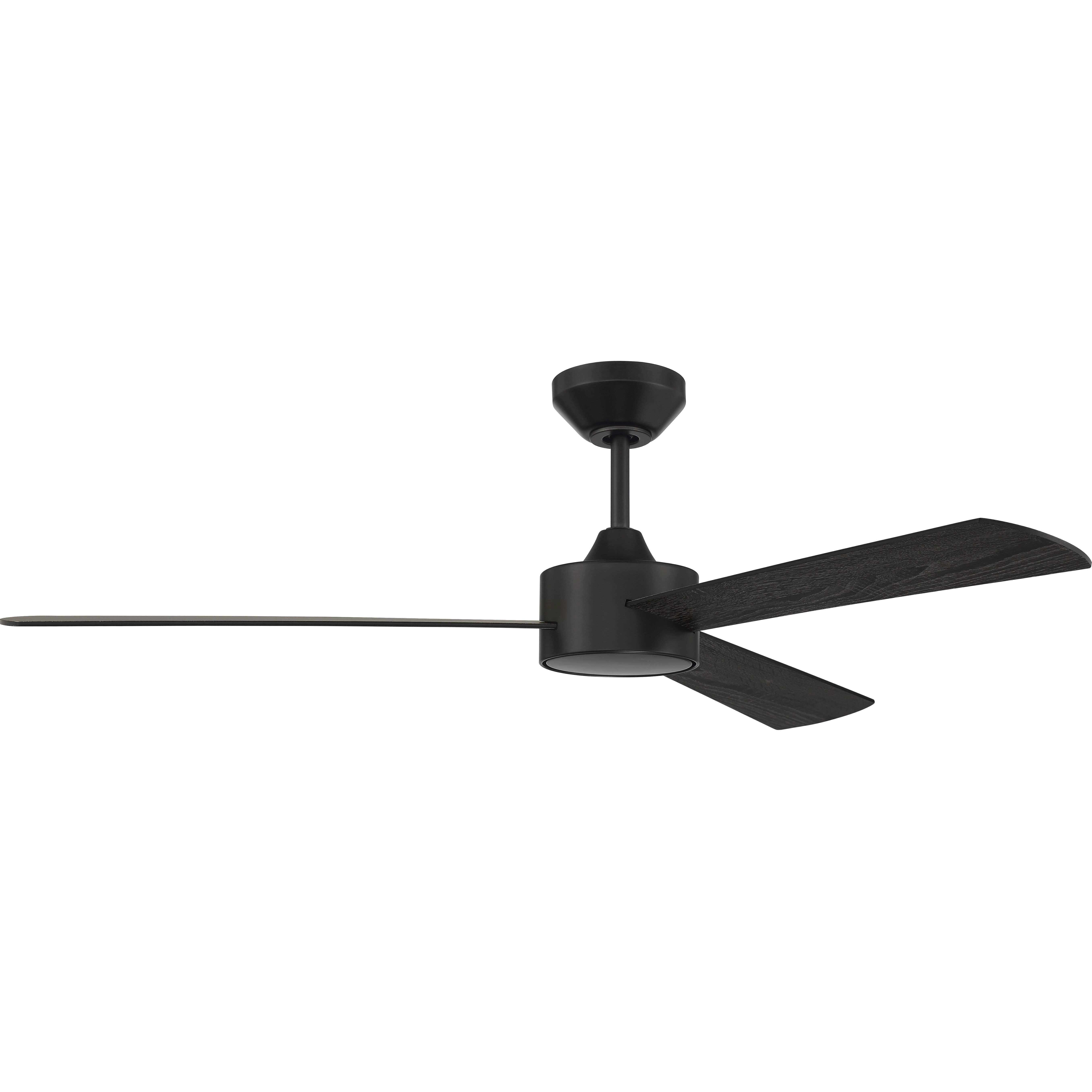 Provision 52 inch Flat Black with Flat Black/Flat Black Blades Ceiling Fan
