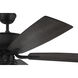 Pro Plus 114 52 inch Flat Black with Flat Black/Grey Wood Blades Contractor Ceiling Fan