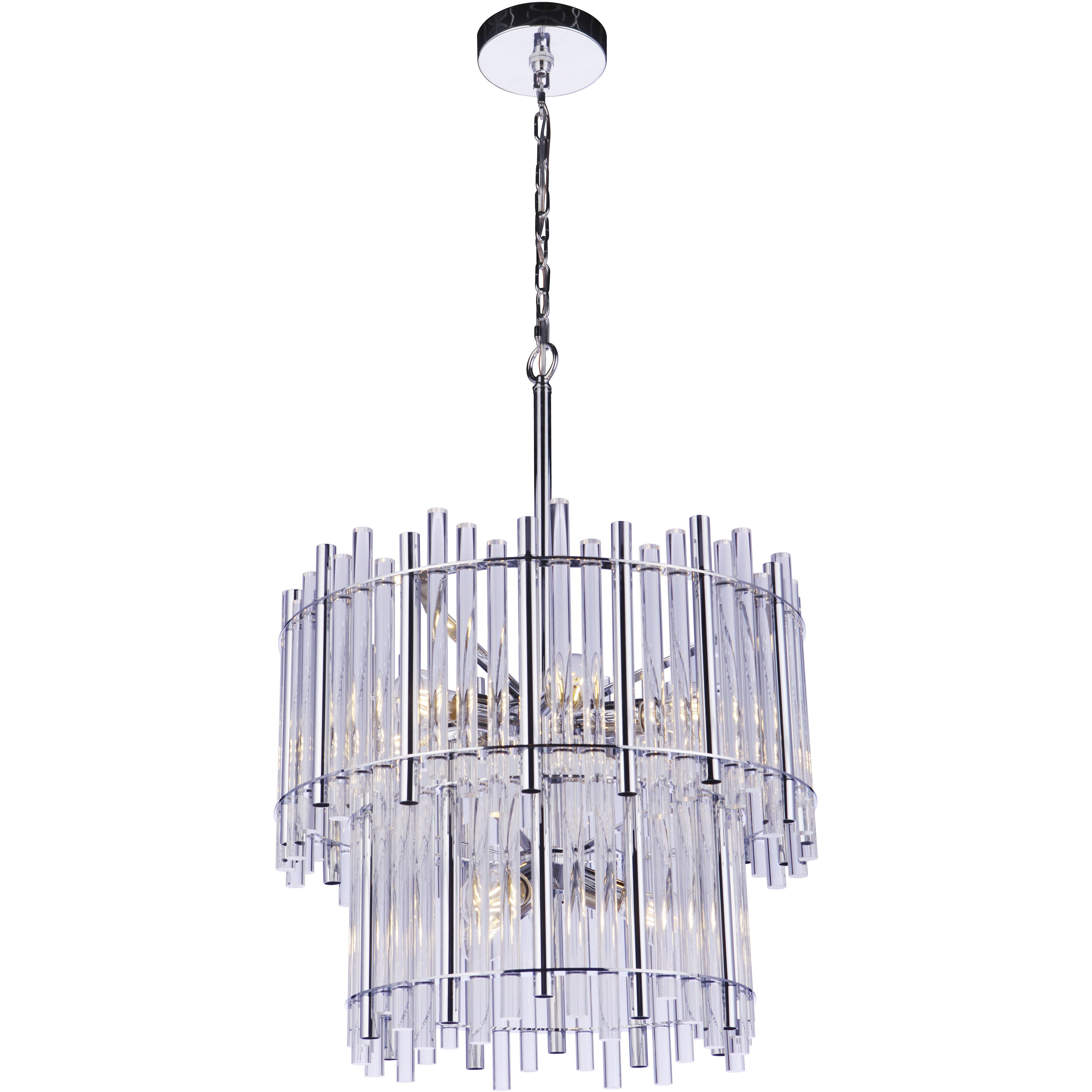 Reveal 9 Light 22.25 inch Chrome Chandelier Ceiling Light