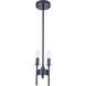 Larrson 2 Light 5.63 inch Flat Black Mini Pendant Ceiling Light