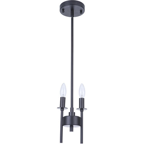 Larrson 2 Light 5.63 inch Flat Black Mini Pendant Ceiling Light