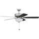 Pro Plus 211 52 inch Brushed Satin Nickel with Brushed Nickel/Greywood Blades Contractor Ceiling Fan