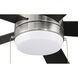 Merit 52 inch Brushed Polished Nickel with Black Walnut/Grey Walnut Blades Ceiling Fan