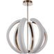 Unwind LED 33.5 inch Satin Brass Pendant Ceiling Light, Large