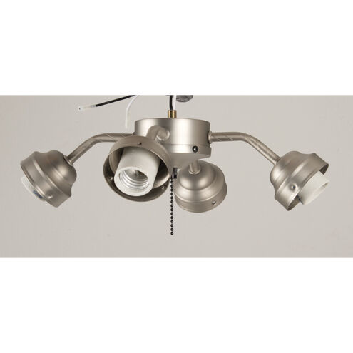 4-Light Brushed Nickel Ceiling Fan Fitter LED Light Kit 4-Light Brushed Nickel Ceiling Fan Fitter LED Light Kit
