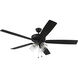 Super Pro 104 60 inch Flat Black with Flat Black/Greywood Blades Contractor Ceiling Fan
