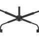 Pleated 4 Light 30 inch Flat Black Chandelier Ceiling Light