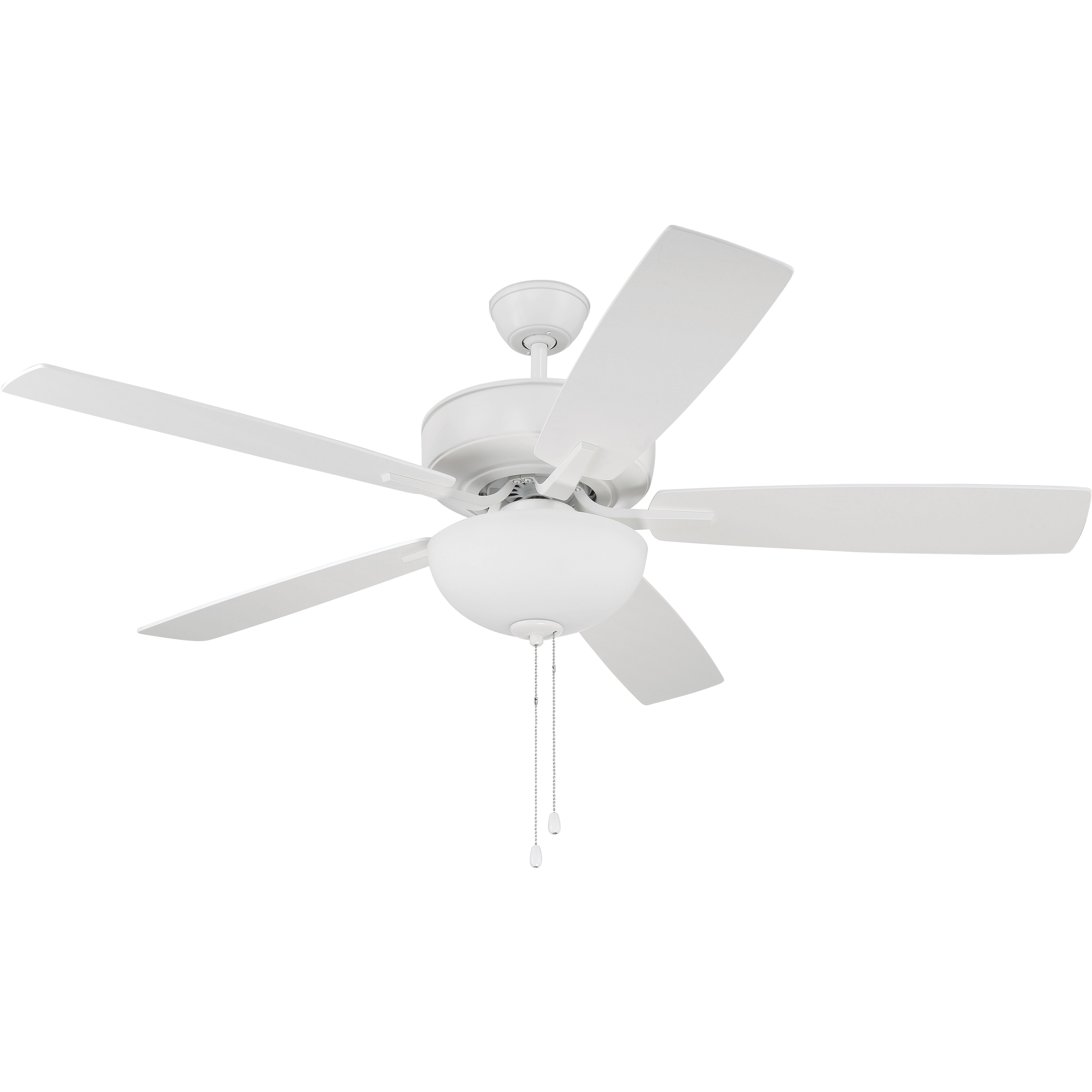 Pro Plus 211 52 inch White with White/Washed Oak Blades Contractor Ceiling Fan in White/Whitewashed Oak